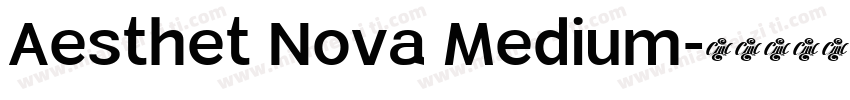 Aesthet Nova Medium字体转换